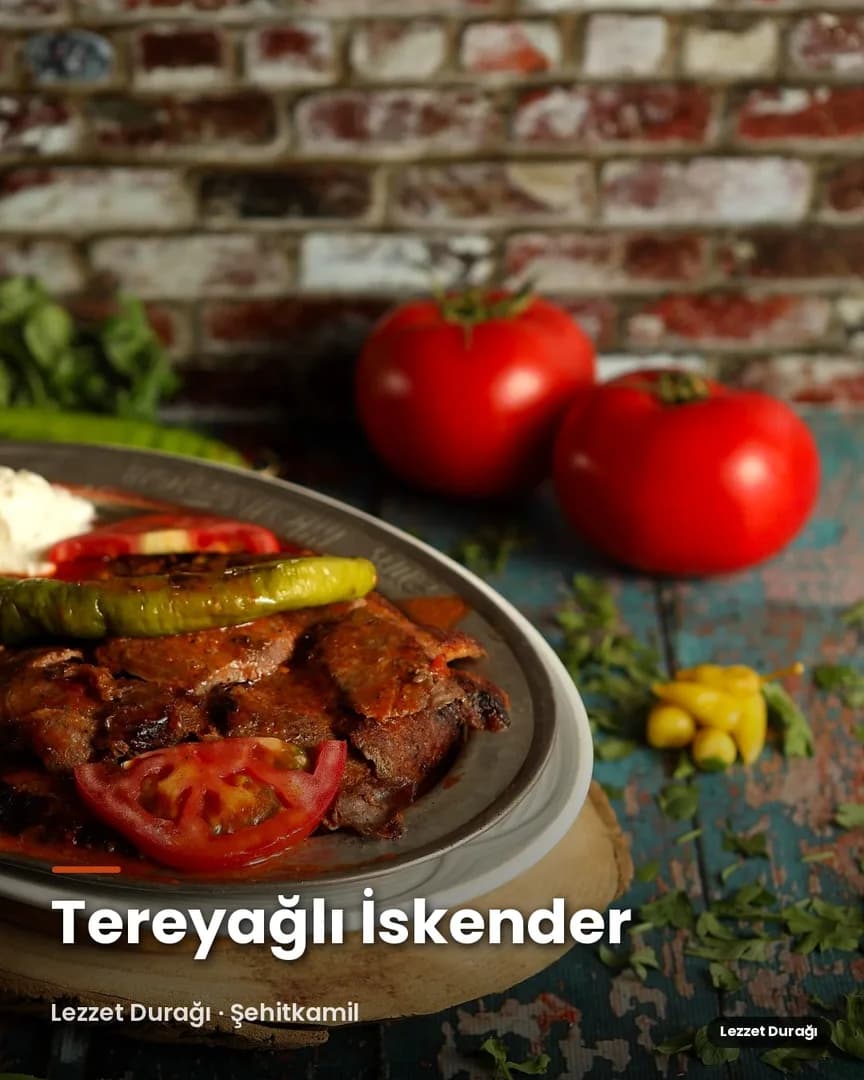 Tereyağı tam kıvamında gezdirildi. İskender'in hakkını veren